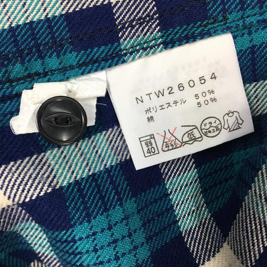 【Women's M ブルー系】 The North Face ( ザ・ノースフェイス ) クイックドライ コットン シャツ Qd Cotton Shirt フランネルシャツ ネルシャツ ロングスリーブ NTW26054 Asian Women's コットン ロング - 【公式】2ndGEAR（セカンドギア）Webショップ【登山用品・アウトドア用品専門 買取販売店】