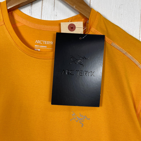 【Men's M オレンジ系】 Arcteryx ( アークテリクス ) モータス SL クルーネック シャツ Motus SL Crew SS Ignite 吸汗速乾 軽量 Phasic FL トリムフィット ポリエステル ウェア トップス インナー シャツ ショ