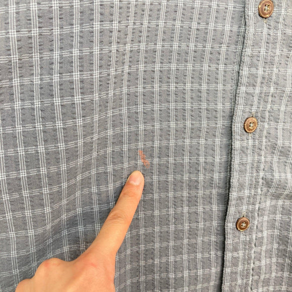 【Men's S ブルー系】 1990s Patagonia ( パタゴニア ) パッカーウェア シャツ Puckerwear Shirt 生産終了モデル 入手困難 ウェア トップス インナー シャツ ショートスリーブシャツ 化繊 z00053387  化繊 ショ