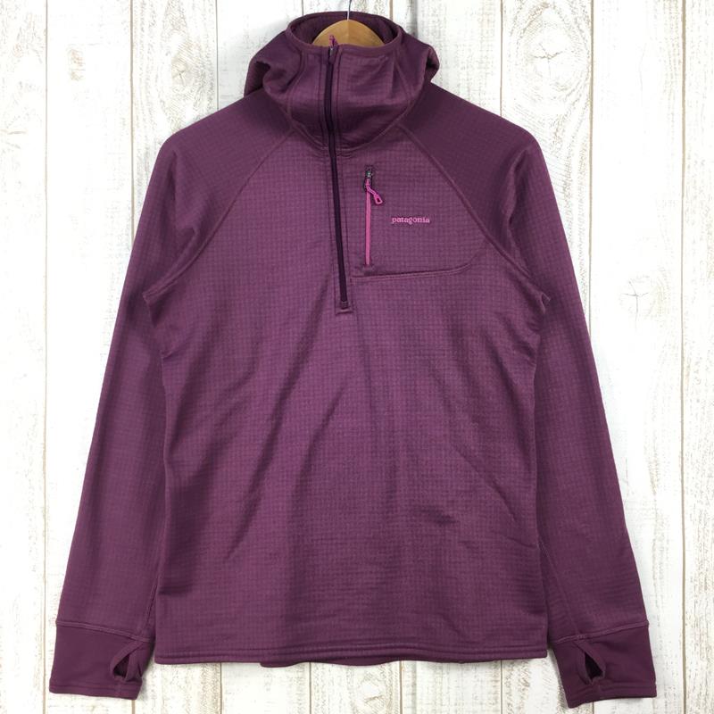 【Women's M パープル系】 Patagonia ( パタゴニア ) W R1 フーディ R1 Hoody レギュレーター ポーラテック パワードライ 40075 International Women's LIT Light Balsamico フリース アウタ