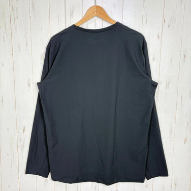 【Men's L Black】 Houdini Men's Cover Crew Long Sleeve 258694 true black z00058231 true black Synthetic Long Sleeve T-shirt