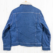 2021款巴塔哥尼亚男士小号海军蓝绒毛内衬卡车司机夹克 ORSD（已停产，难寻）牛仔布和有机棉外套