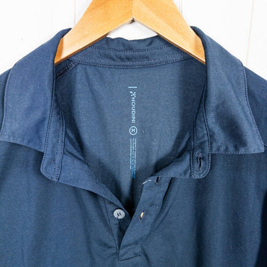 Men's Medium Navy Houdini Short Sleeve Polo Shirt, Polyester, Synthetic, Tops, Undershirts, z00053074