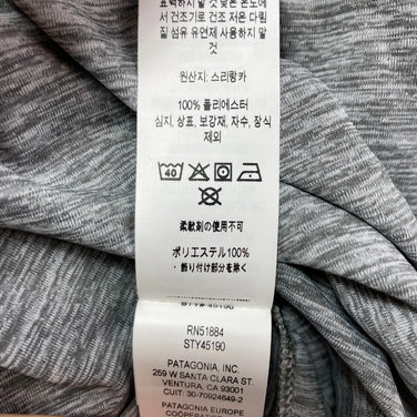 [Men's XS Gray] 2023 Patagonia Long-Sleeved Capilene Cool Daily Graphic Shirt SKFE Polyester