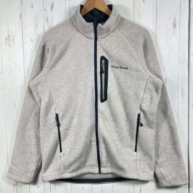 【男款 L 象牙白】 Montbell ( 蒙特贝尔 ) Climaplus 200 抓绒夹克 Climaplus 200 Jacket 涤纶 服装 上衣 外套 夹克 抓绒衫 z00058202 抓绒衫 外套 夹克 上
