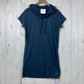 【Women's M ネイビー系】 Supernatural | Sn ( スーパーナチュラル ) ファンネル ドレス Funnel Dress BLUEBERRY メリノウール混 フレンチスリーブ フード付き メリノウール ウェア ドレス ワンピース z0006148
