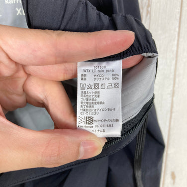 【Men's XL ブラック系】 Karrimor ( カリマー ) WTX LT レイン パンツ WTX LT Rain Pants ナイロン ウェア ボトムス ロングパンツ レインシェル z00058831  レインシェル ロングパンツ ボトムス ウェア