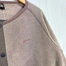 【Men's M カーキ系】 Rokx ( ロックス ) クラシック 200 フリース スナップ カーディガン WPD Classic 200 Fleece Snap Cardigan WPD RXMF224002 DARK KHAKI PIGMENT z0005-5