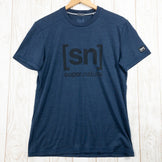 【Men's S ネイビー系】 Supernatural | Sn ( スーパーナチュラル ) エッセンシャル アイディー Tシャツ Essential Id Tee メリノウール Men's ウール ショートスリーブTシャツ クルーネック インナー シャツ トッ - 【公式】2ndGEAR（セカンドギア）Webショップ【登山用品・アウトドア用品専門 買取販売店】