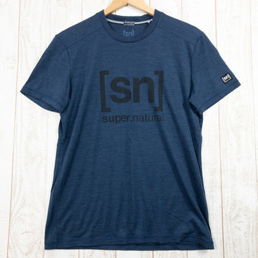 【Men's S ネイビー系】 Supernatural | Sn ( スーパーナチュラル ) エッセンシャル アイディー Tシャツ Essential Id Tee メリノウール Men's ウール ショートスリーブTシャツ クルーネック インナー シャツ トッ - 【公式】2ndGEAR（セカンドギア）Webショップ【登山用品・アウトドア用品専門 買取販売店】