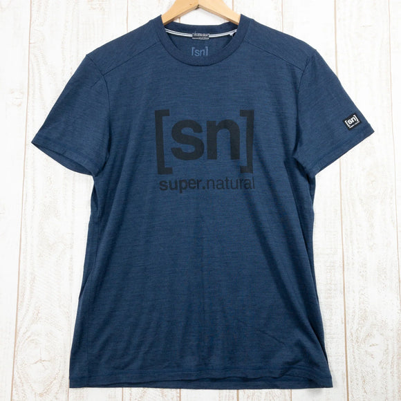 【Men's S ネイビー系】 Supernatural | Sn ( スーパーナチュラル ) エッセンシャル アイディー Tシャツ Essential Id Tee メリノウール Men's ウール ショートスリーブTシャツ クルーネック インナー シャツ トッ - 【公式】2ndGEAR（セカンドギア）Webショップ【登山用品・アウトドア用品専門 買取販売店】