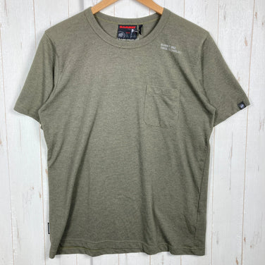 【Men's L グリーン系】 Mammut ( マムート ) MVS プリント T シャツ MVS Print T-Shirt ポリエステル ウェア トップス インナー シャツ ショートスリーブTシャツ クルーネック 化繊 z00053727  化繊 ショートスリ