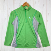 【Women's M グリーン系】 Finetrack ( ファイントラック ) ドラウト エア ジップネック ポリエステル ウェア トップス インナー シャツ ロングスリーブシャツ 化繊 z00060129  化繊 ロングスリーブシャツ インナー シャツ トップス ウ