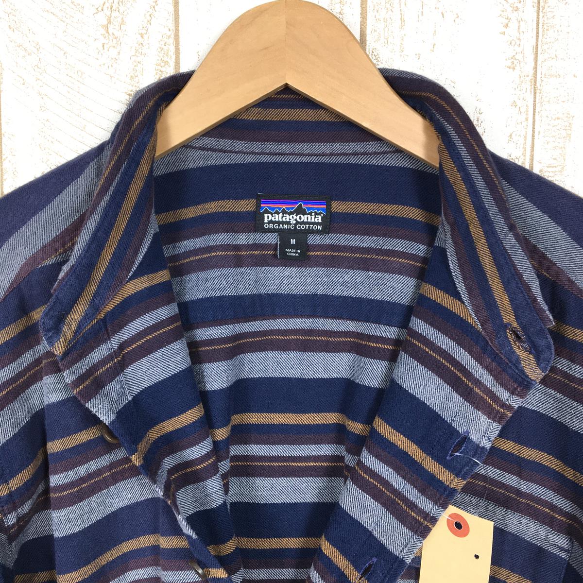 【Men's M ネイビー系】 Patagonia ( パタゴニア ) ロングスリーブ ライトウェイト フィヨルド フランネル シャツ Long Sleeve Lightweight Fjord Flannel Shirt 54020 International M