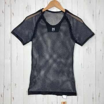 【Men's S/M ブラック系】 Millet ( ミレー ) ドライナミック メッシュ ショートスリーブ DRYNAMIC MESH SHORT SLEEVE ポリプロピレン ウェア トップス インナー シャツ ショートスリーブTシャツ クルーネック 化繊 z000