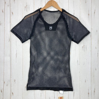 【Men's S/M ブラック系】 Millet ( ミレー ) ドライナミック メッシュ ショートスリーブ DRYNAMIC MESH SHORT SLEEVE ポリプロピレン ウェア トップス インナー シャツ ショートスリーブTシャツ クルーネック 化繊 z000