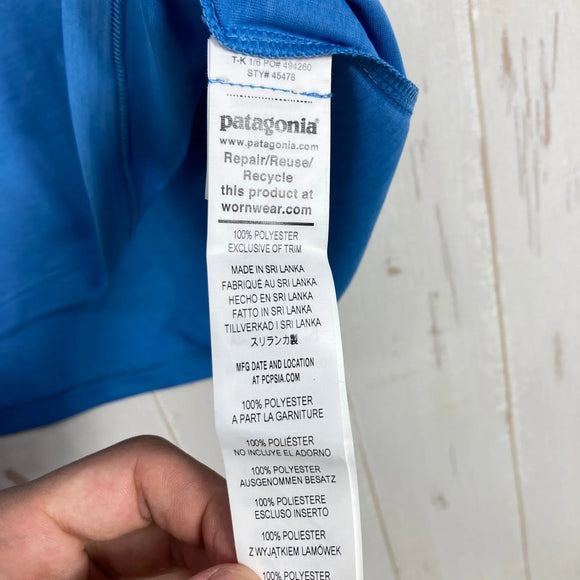 【Men's XS ブルー系】 2026 Patagonia ( パタゴニア ) キャプリーン クール デイリー シャツ '73 スカイライン Capilene Cool Daily Shirt - '73 Skyline SHRX ( Shore Blue - L
