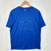 【Men's M ブルー系】 Patagonia ( パタゴニア ) キャプリーン クールデイリー シャツ Capilene Cool Daily Shirt ウェア トップス インナー シャツ ショートスリーブTシャツ クルーネック 化繊 z00054245