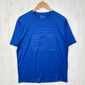 【Men's M ブルー系】 Patagonia ( パタゴニア ) キャプリーン クールデイリー シャツ Capilene Cool Daily Shirt ウェア トップス インナー シャツ ショートスリーブTシャツ クルーネック 化繊 z00054245