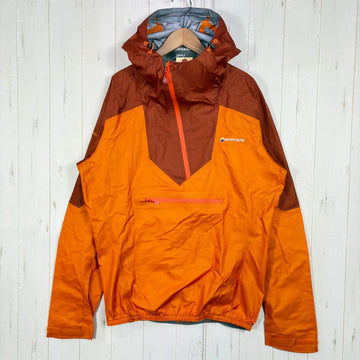 【Men's S オレンジ系】 Montane ( モンテイン ) エアロ イーベント プルオーバー AERO eVent PULLOVER eVent 3レイヤー プルオーバー ナイロン ウェア トップス アウター ジャケット レインシェル eVent ( イーベ