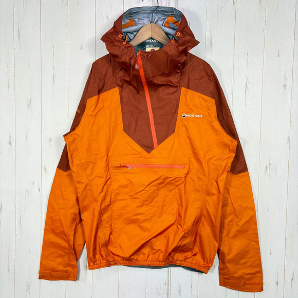 【Men's S オレンジ系】 Montane ( モンテイン ) エアロ イーベント プルオーバー AERO eVent PULLOVER eVent 3レイヤー プルオーバー ナイロン ウェア トップス アウター ジャケット レインシェル eVent ( イーベ