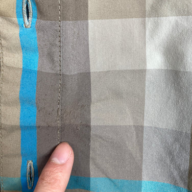 【Men's XS グレー系】 2014 Patagonia ( パタゴニア ) ロングスリーブ ゴーン アゲイン シャツ Long-Sleeved Gone Again Shirt MTEW ナイロン ウェア トップス インナー シャツ ロングスリーブシャツ 化繊