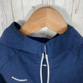 【Women's XS ネイビー系】 Mammut ( マムート ) アイガー スピード ミッドレイヤー ハイブリッド フーデッド ジャケット Eiger Speed ML Hybrid Hooded Jacket Women Eiger Extreme 防風 ストレッチ