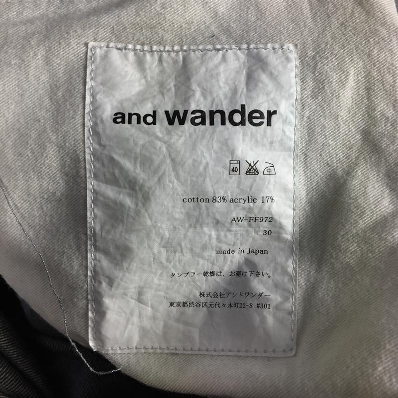 【男款30海军蓝】And Wander 5口袋牛仔长裤牛仔裤停产型号很难找到AW-FF972男士棉质长裤下装