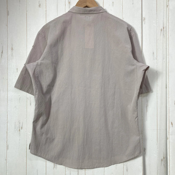 【Unisex M ベージュ系】 Nruc ( ヌルク ) ギャスパー エア シャツ GASPER Air SHIRT Beige TORAY Dot Air / 2WAYストレッチ / 速乾 ポリエステル ウェア トップス インナー シャツ ショートスリーブシャツ