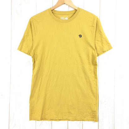 [Men's S Yellow] Mountain Hardwear Mhw Back Logo Short Sleeve T-Shirt OM9738 Men's Cotton Shorts