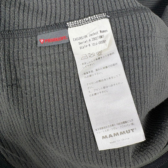 【Women's XS グレー系】 Mammut ( マムート ) エクスカーション ジャケット Excursion Jacket Primaloft Performance Fabric Fleece / ストレッチ ポリエステル ウェア トップス アウター ジャケッ