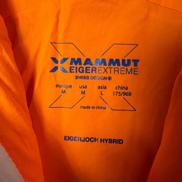 男士M码灰色Mammut Eigerjoch IN Hybrid羽绒服，大理石纹。合成羽绒服。