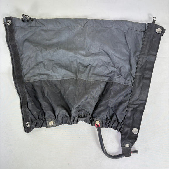 【Unisex S ブラック系】 Isuka ( イスカ ) ゴアテックス ライトスパッツ フロントジッパー S GORE-TEX Light Gaiters Front Zipper S GORE-TEX 防水透湿 フロントジッパー ナイロン ウェア ウェア小物 ゲ