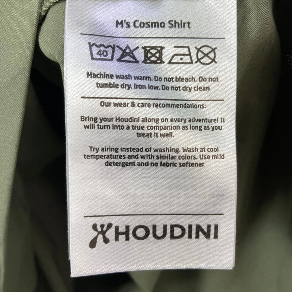 【Men's XS グリーン系】 Houdini ( フーディニ ) コスモ シャツ Cosmo Shirt ポリエステル ウェア トップス インナー シャツ ショートスリーブシャツ 化繊 z00059836  化繊 ショートスリーブシャツ インナー シャツ トップス