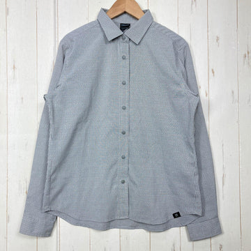【Women's S グレー系】 Millet ( ミレー ) インセクト バリヤー ロングスリーブ チェック シャツ INSECT BARRIER LS CHK SHIRT ポリエステル ウェア トップス インナー シャツ ロングスリーブシャツ 化繊 z000604