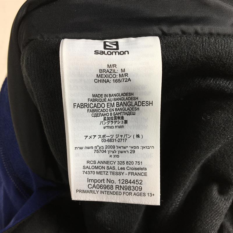 【女式M-常规海军蓝】Salomon Stream Season Pants 女式 Stormseason Pant W 滑雪裤 LC1005200 女式合成保暖长裤 下装