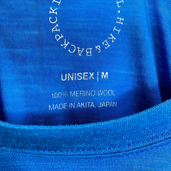 【Unisex M ブルー系】 Yamatomichi ( 山と道 ) 100％ ライトメリノ ロングスリーブ 100% Merino Light Long Sleeve メリノウール ウェア トップス インナー シャツ ロングスリーブTシャツ クルーネック ウール