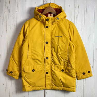 Montbell Down Husky Coat, Kids' Size 150, Yellow. This down jacket is a perfect outerwear piece with down insulation. Product code: z00053935.