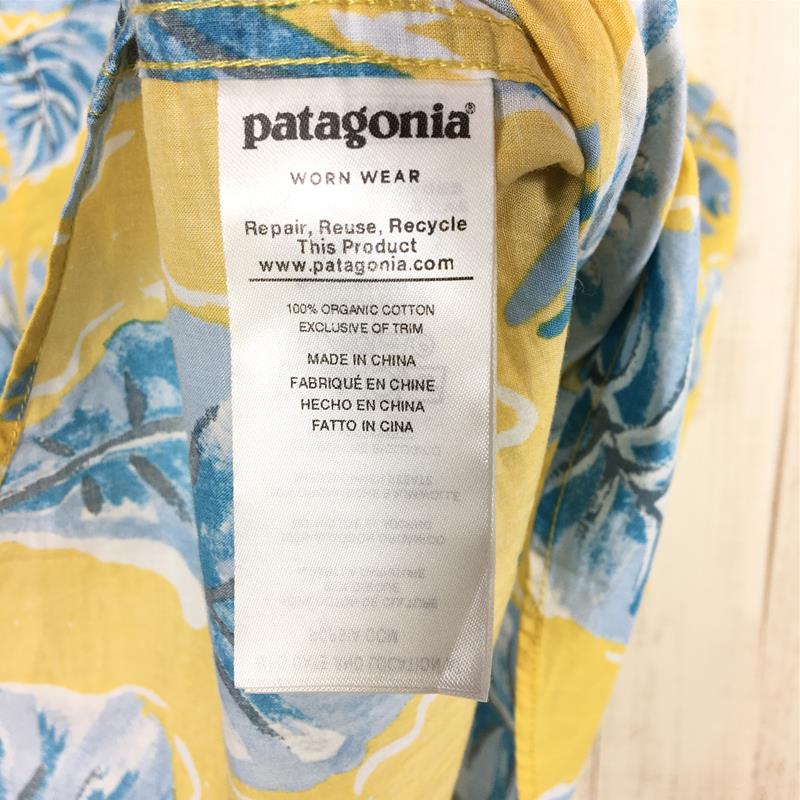 【男款XS黄色】Patagonia（巴塔哥尼亚）Malihini Pataloha Shirt Aloha Shirt 难买52561 国际男款 KASY 棉质短袖衬衫