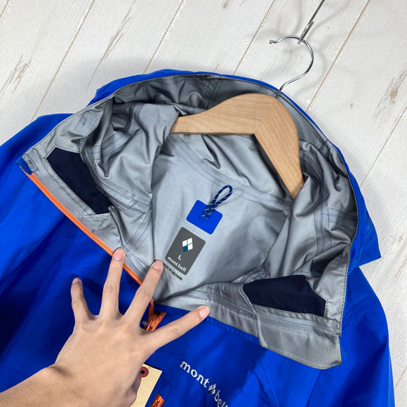 【Men's L ブルー系】 Montbell ( モンベル ) ストリーム パーカ Men's Stream Parka Men's PRBL GORE-TEX 3レイヤー C-ニット ナイロン ウェア トップス アウター ジャケット ハードシェル GORE-T