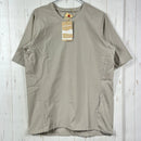 【Unisex M カーキ系】 Houdini ( フーディニ ) ウェザー ティー Weather Tee 159784 SANDSTORM z00055960 SANDSTORM 化繊 ショートスリーブTシャツ クルーネック インナー シャツ トップス ウェア-1