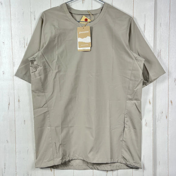 【Unisex M カーキ系】 Houdini ( フーディニ ) ウェザー ティー Weather Tee 159784 SANDSTORM z00055960 SANDSTORM 化繊 ショートスリーブTシャツ クルーネック インナー シャツ トップス ウェア