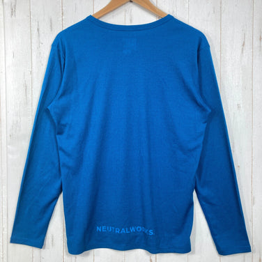 【Unisex M ブルー系】 Neutral Works（ニュートラル ワークス） ハヤチ / ロングスリーブクルー HAYACHI / LONG SLEEVE CREW ポリエステル ウェア トップス インナー シャツ ロングスリーブTシャツ クルーネック 化繊
