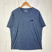 【男式 L 海军蓝】 Patagonia ( 巴塔哥尼亚 ) Capilene Cool Daily Graphic Shirt 男士酷爽日常图形T恤 聚酯纤维 运动服饰 上衣 内搭 T恤 短袖T恤
