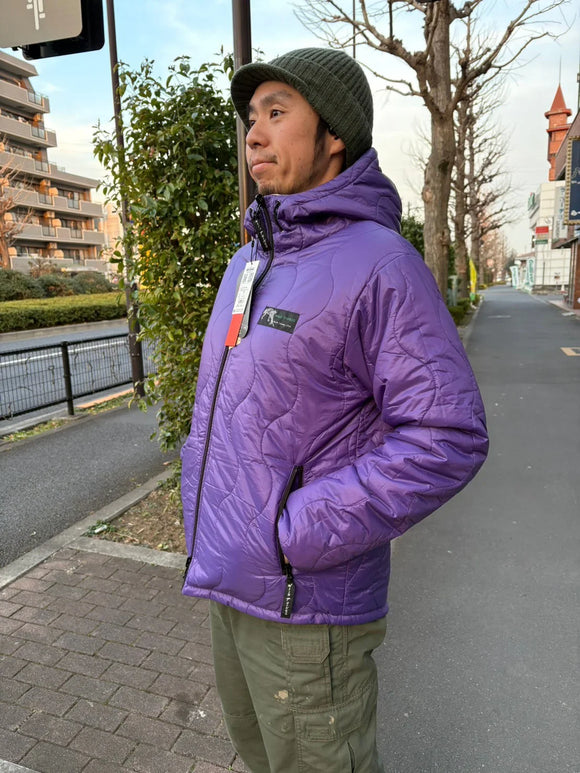 【Men's M グレー系】 Wildthings ( ワイルドシングス ) リバーシブル ビレイ ジャケット Reversible Belay Jacket WT24120SK PPL×GRY z00056188 PPL×GRY 化繊インサレーション アウター
