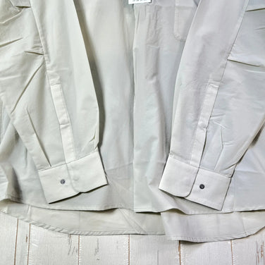 Unisex Medium Ivory Paper Sky Wear Wind Big Shirt, ECRU Nylon, Long Sleeve Shirt, Synthetic Fiber, z00053707