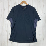 【Men's L ブラック系】 Golite ( ゴーライト ) ハーフジップ トレイル シャツ Half Zip Trail Shirt 生産終了モデル 入手困難 ポリエステル ウェア トップス インナー シャツ ショートスリーブシャツ 化繊 z00059881
