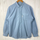 【Men's M ブルー系】 Ridge Mountain Gear ( リッジマウンテンギア ) ベーシック ロングスリーブ シャツ Basic Long Sleeve Shirt Sky Haze ポリエステル ウェア トップス インナー シャツ ロングスリー