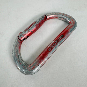 【OneSize レッド系】 Rene Desmaison ( ルネ・デメゾン ) ヴィンテージ カラビナ Vintage Carabiner ビンテージ オリジナル 入手困難 D型 ストレートゲート 2900Kg刻印 ロッククライミングギア z00061771 - 0