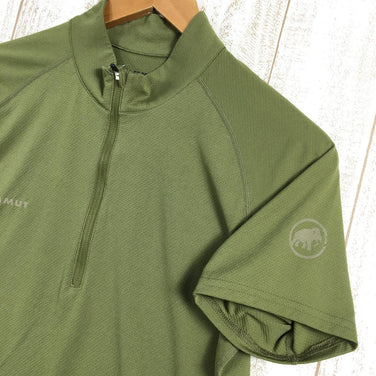 【Men's S グリーン系】 Mammut ( マムート ) パフォーマンス ドライ ジップ Tシャツ Performance Dry Zip T-Shirt ショートスリーブ 1017-00440 Men's 化繊 ショートスリーブシャツ インナー シャツ ト - 【公式】2ndGEAR（セカンドギア）Webショップ【登山用品・アウトドア用品専門 買取販売店】